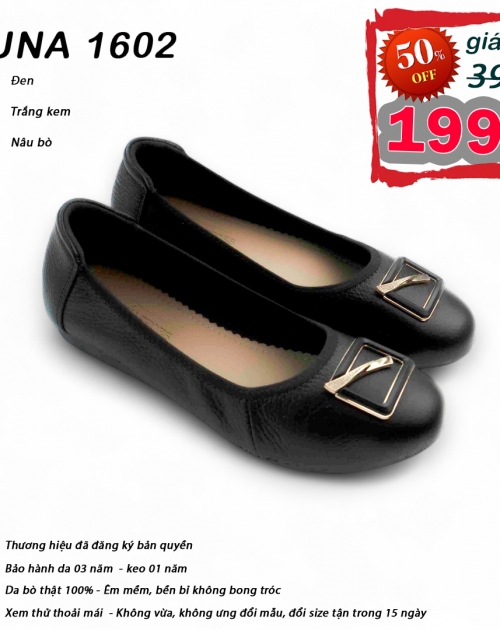 	Giày đế bệt nữ LUNASHOES 1602