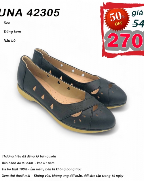 	Giày slip on nữ LUNASHOES 42305