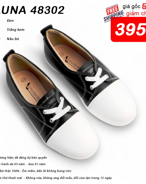 	Giày slip on nữ LUNASHOES 48302
