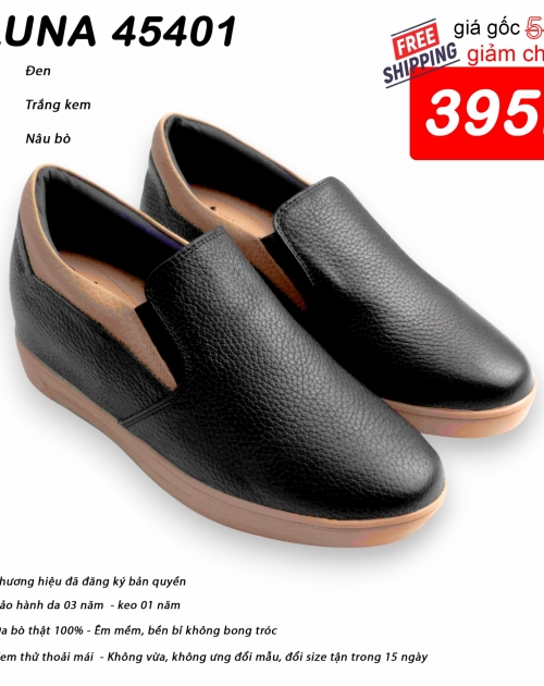 	Giày slipon nữ LUNASHOES 45401
