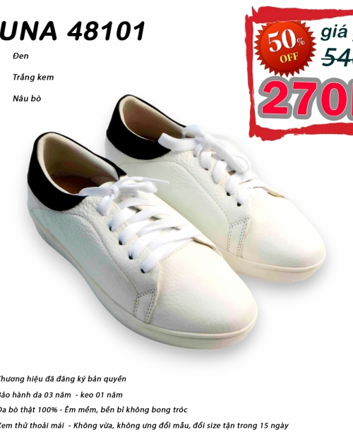 Giày slip on nữ LUNASHOES 48101