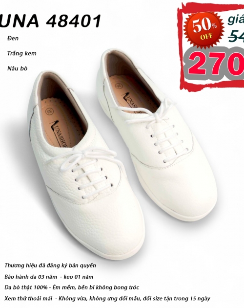 Giày slip on nữ LUNASHOES 48401