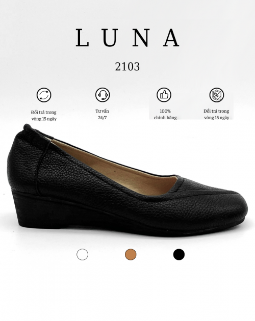 Giày đế xuồng nữ 4p LUNASHOES 2103