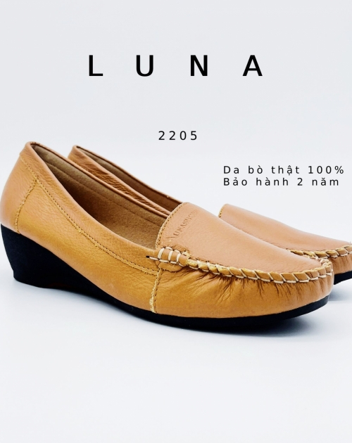 Giày đế xuồng da bò 4p LUNASHOES 2205