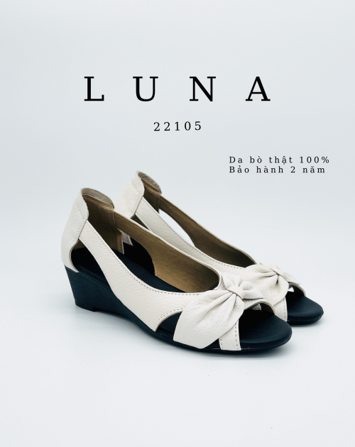 Giày đế xuồng da bò 4p LUNASHOES 22105