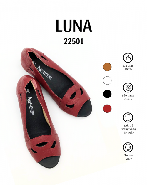 Giày đế xuồng nữ 4p LUNASHOES 22501