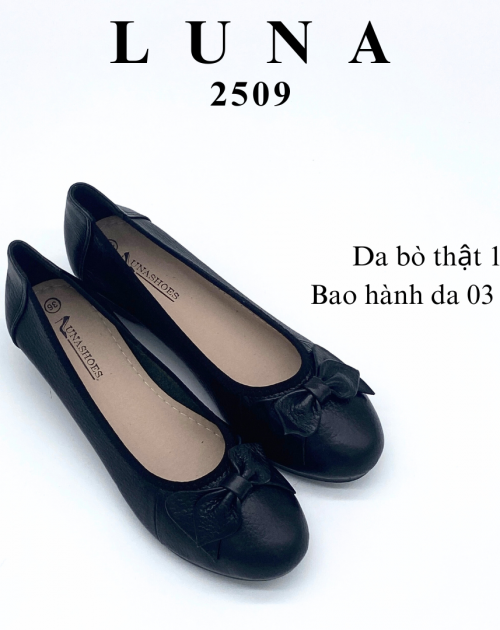 Giày đế xuồng da bò 4p LUNASHOES 2509