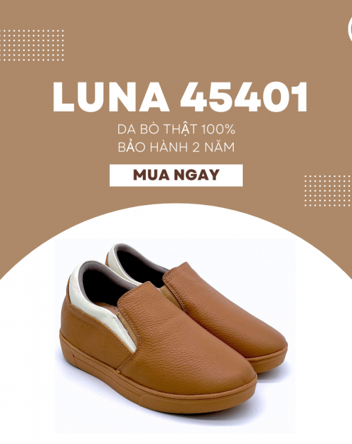 Giày slip on nữ LUNASHOES 45401