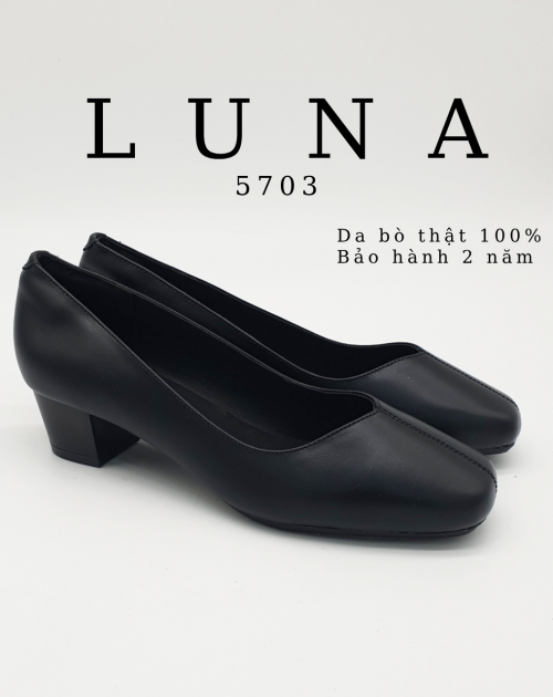 Giày cao gót da bò 3p LUNASHOES 5703